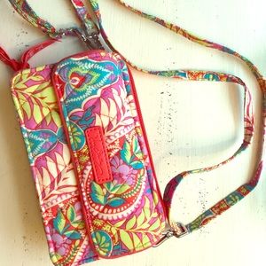 Vera Bradley crossbody/wallet/wristlet.